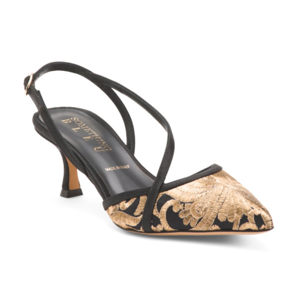 Something Bleu Made In Italy Seveyn Slingback Heels